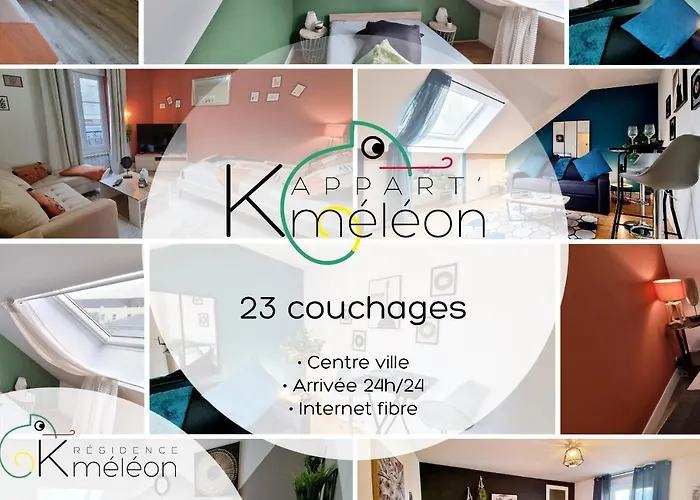 La K-meleon- Hyper Centre , 23 Couchages 勒芒